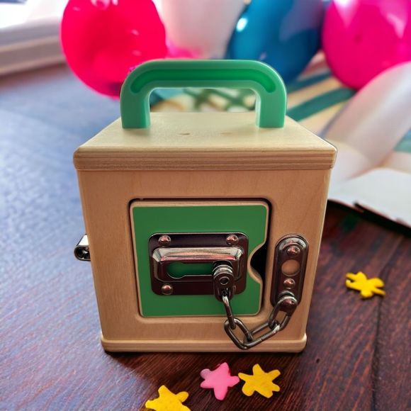 Lovevery Toys Lovevery The Lockbox Latches Montessori Learning Toy